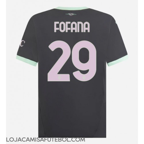 Camisa de Futebol AC Milan Youssouf Fofana #29 Equipamento Alternativo 2024-25 Manga Curta